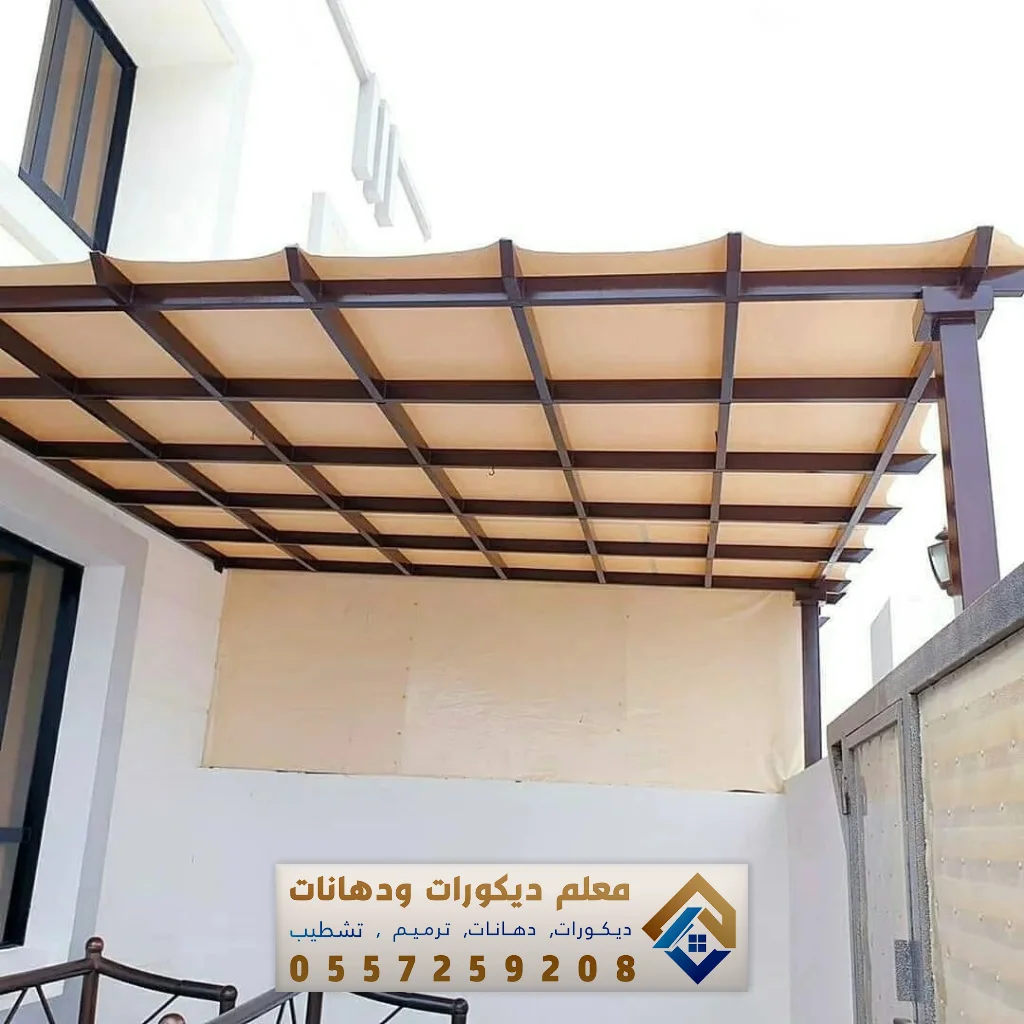 حداد تفصيل مظلات قماش PVC في الخبر